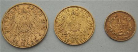 Appraisal: A German mark mintmark A V a German mark mint