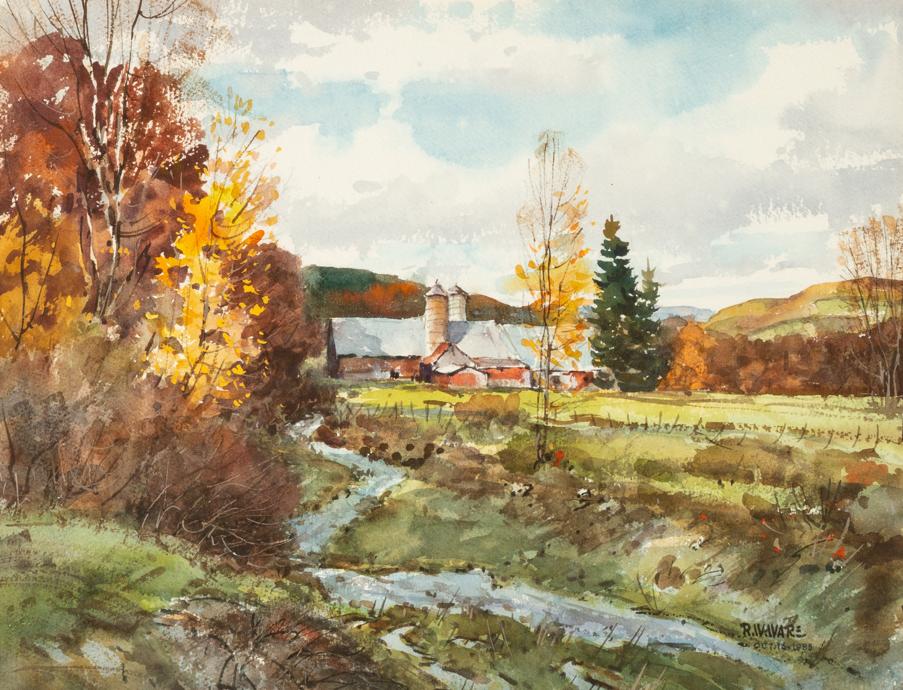 Appraisal: RICHARD WARE AMERICAN - NEAR COOPERSTOWN NEW YORK Signed and