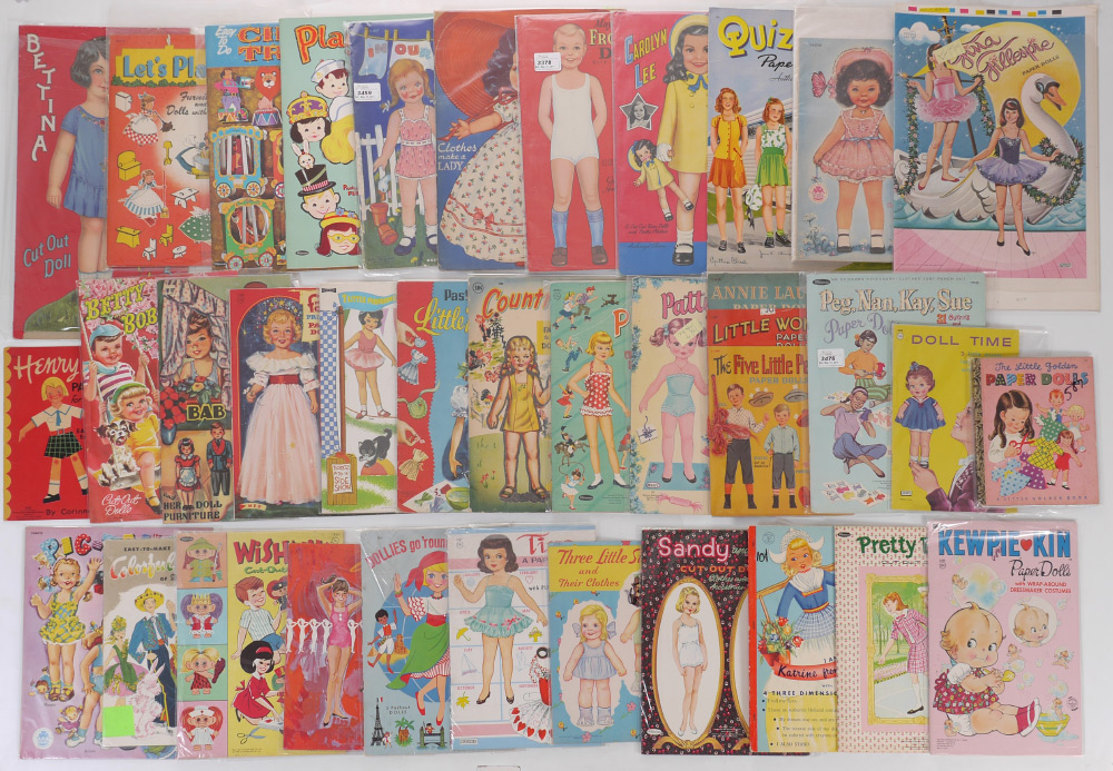 Appraisal: COLLECTION OF VINTAGE PAPER DOLL BOOKS Approx assorted paper dolls