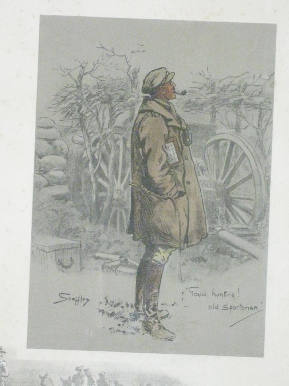 Appraisal: SNAFFLES CHARLES JOHNSON PAYNE - The Gunner colour photo lithograph