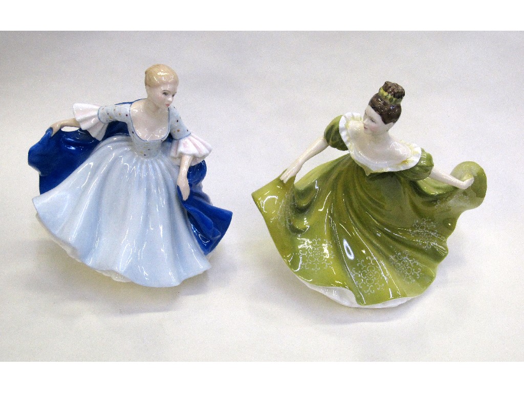 Appraisal: Two Royal Doulton figures 'Lynne' HN and 'Dulcie' HN