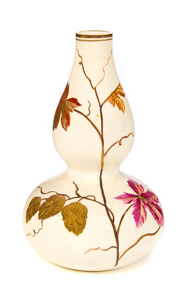 Appraisal: Wedgwood Vase Gold Applied Leaves Wedgwood Vase Gold Applied Leaves