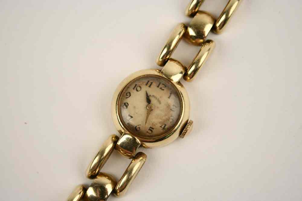 Appraisal: LADY'S WRIST WATCH - k yellow gold 'Hamilton' fancy link