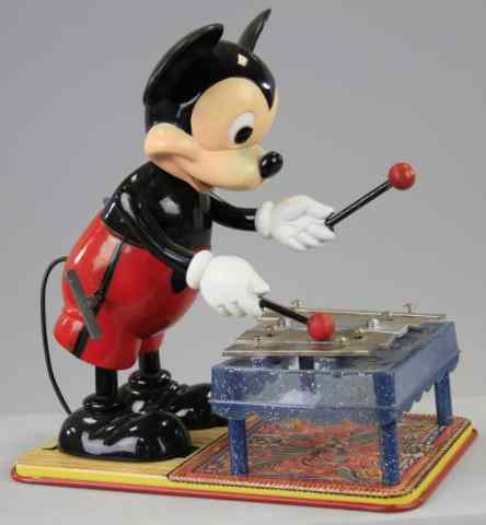 Appraisal: LARGE MICKEY MOUSE XYLOPHONE PLAYER Marx copy W D P