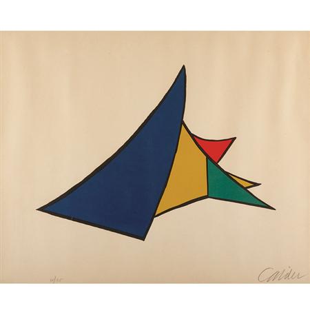 Appraisal: Alexander Calder COMPOSITION Color lithograph Estimate -