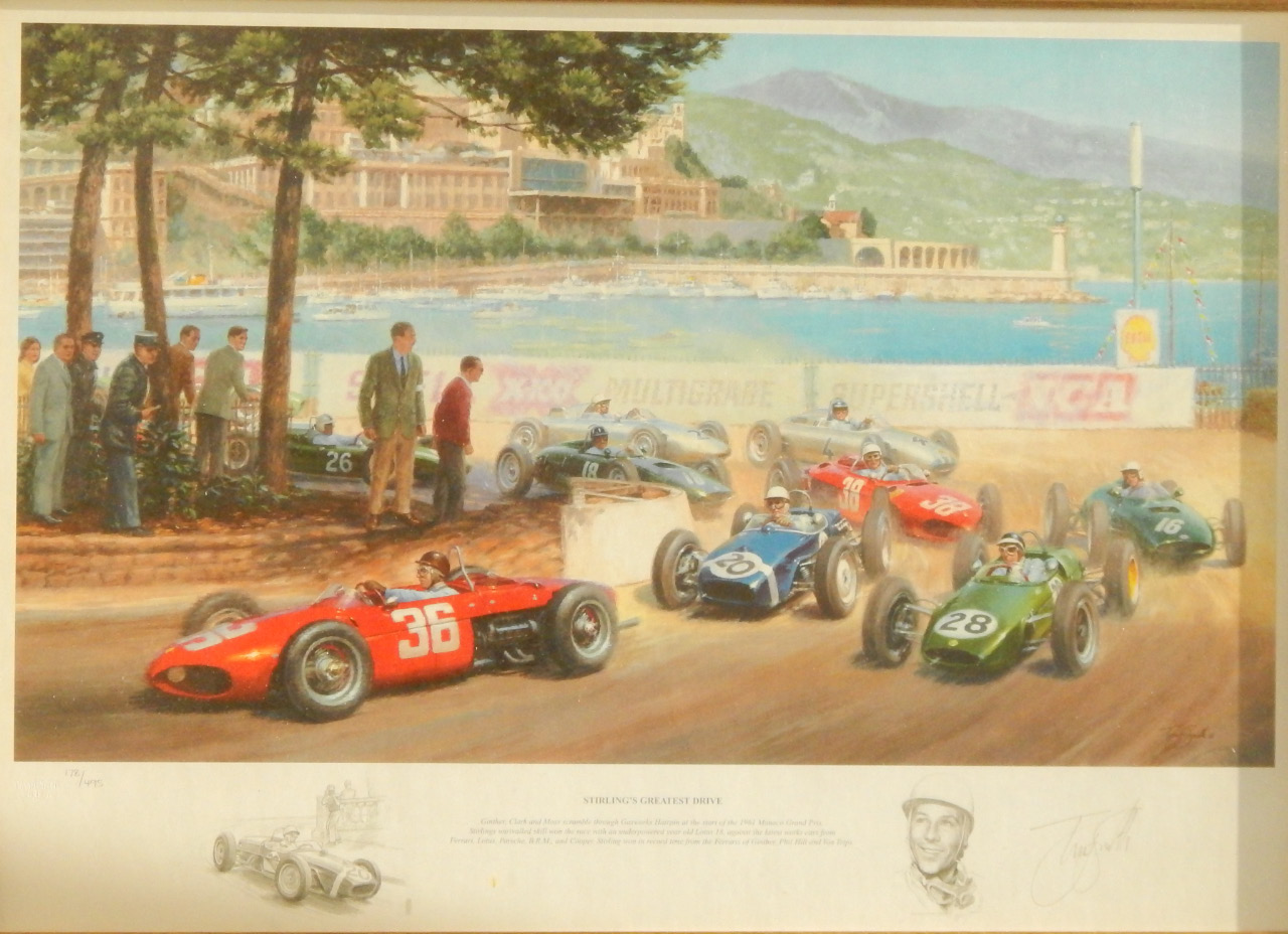 Appraisal: After Tony Smith limited edition print Stirling's Greatest Drive depicting