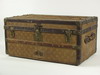 Appraisal: TRUNK - Diminutive Louis Vuitton trunk canvas covered with wood