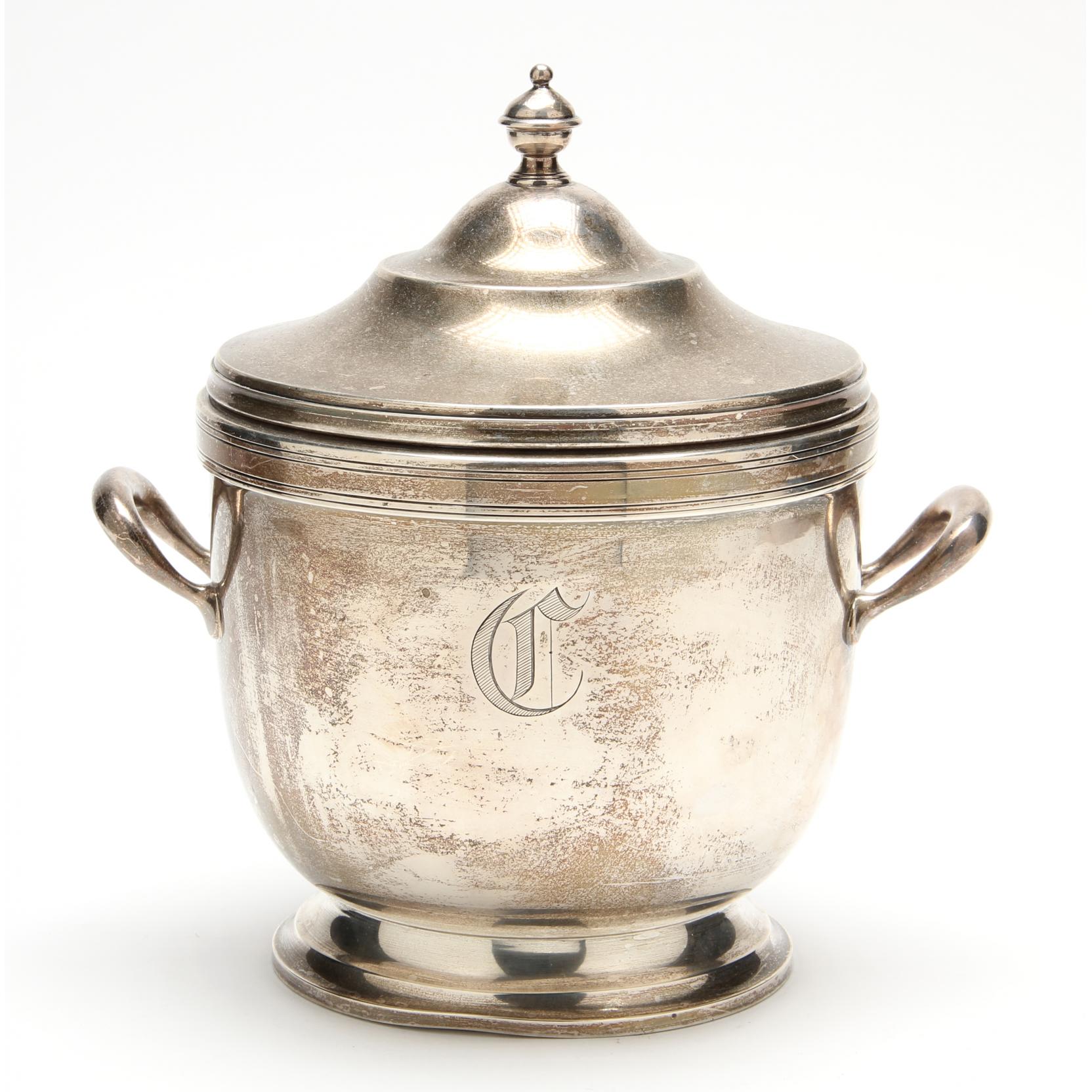 Appraisal: Vintage Sterling Silver Ice Bucket by Tuttle Silversmiths of Boston