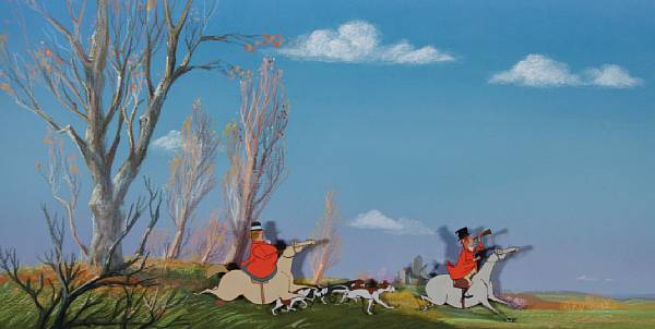 Appraisal: A Walt Disney celluloid from Mary Poppins gouache on partially