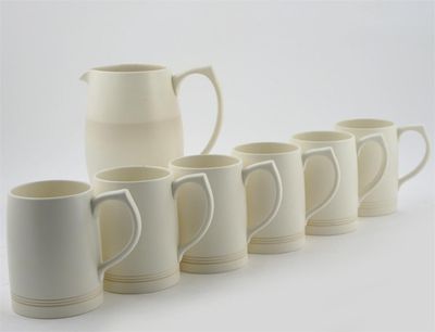 Appraisal: A Wedgwood earthenware Moonstone lemonade set designed by Keith Murray