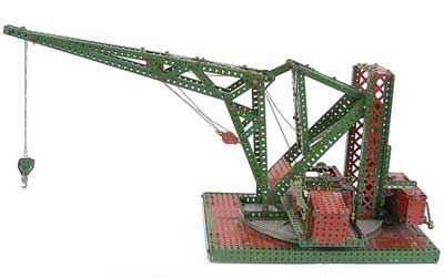 Appraisal: Meccano model of a Pontoon Crane built using s red