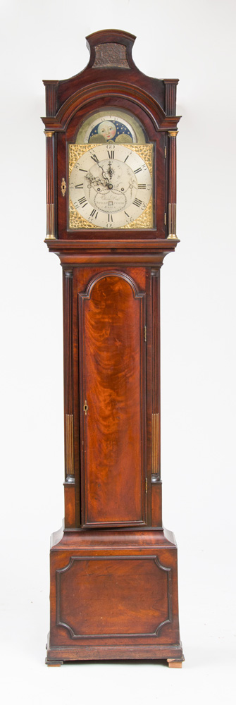 Appraisal: George III Mahogany Tall Case Clock Signed William Bull Stratford