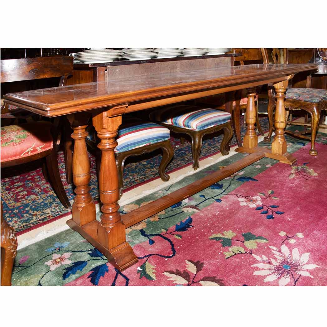 Appraisal: Provincial Mahogany Server Height inches width feet depth inches