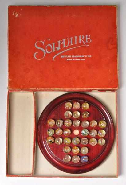 Appraisal: Solitaire Board Set in Original Box Description Solitaire board with