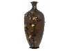 Appraisal: A FINE INLAID BRONZE SLENDER OVIFORM VASE BY MIYABE ATSUYOSHI