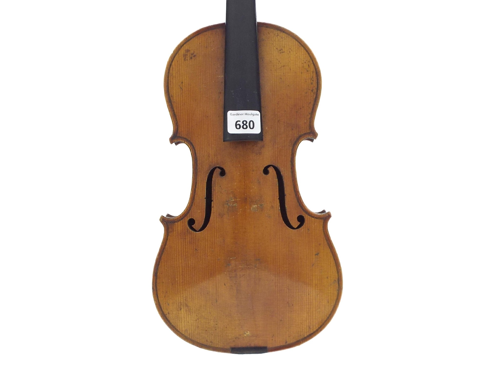 Appraisal: Early th century French Stradivarius copy three-quarter size violin cm