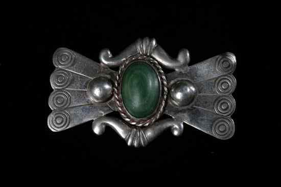 Appraisal: MEXICAN ART DECO STERLING SILVER BROOCH s marked ''Silver Mexico''