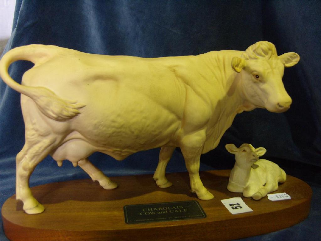 Appraisal: A Beswick matt glazed connoisseur group of a Charolais cow