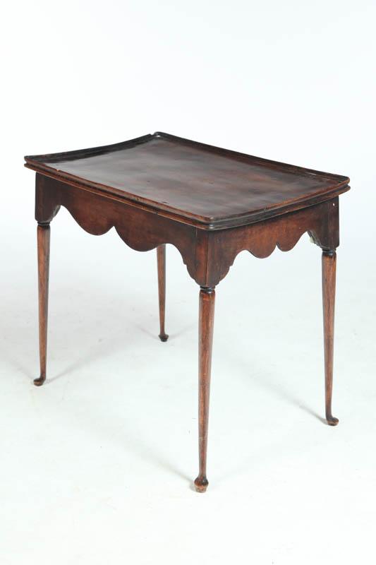 Appraisal: TEA TABLE American late th-early th century mixed woods including