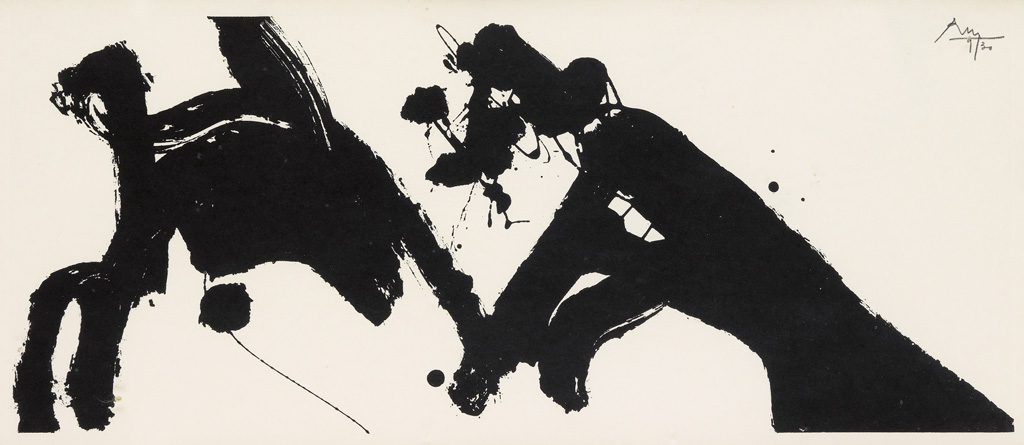 Appraisal: ROBERT MOTHERWELL Dance I Lift-ground etching and aquatint printed in