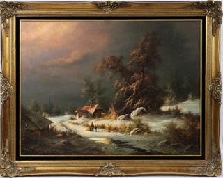 Appraisal: LUDWIG MUNINGER OIL ON CANVAS LUDWIG MUNINGER GERMAN - OIL