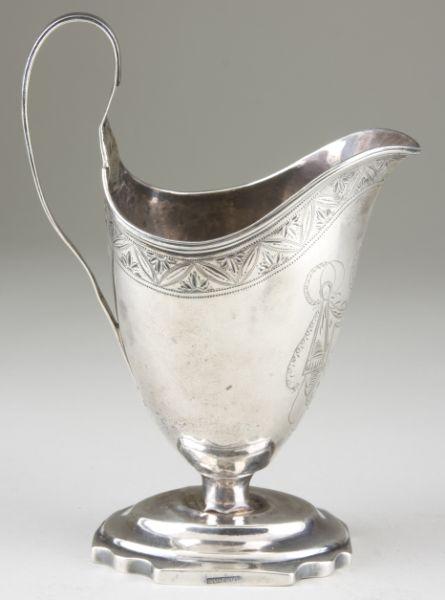 Appraisal: Federal Period Coin Silver Creamer circa by Alexander Gordon active