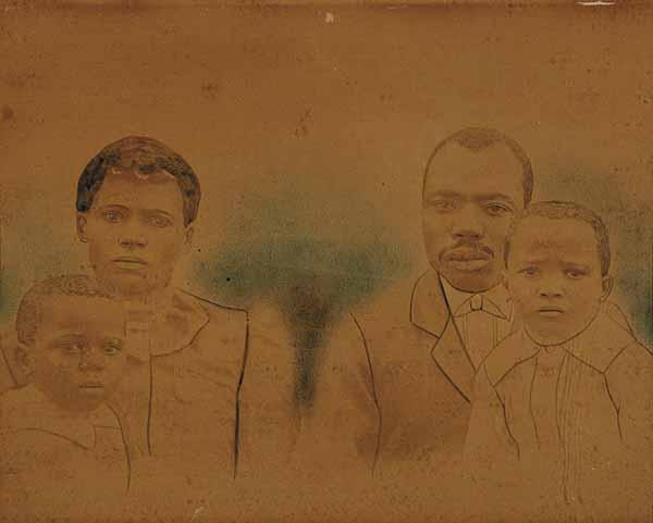 Appraisal: Vernacular Photography Portrait of an African-American Family late th c