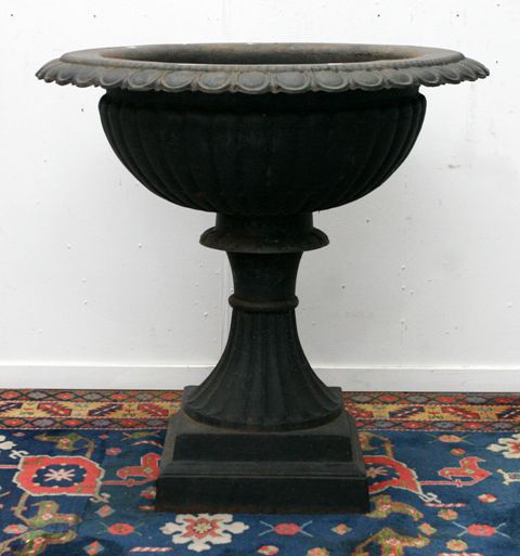 Appraisal: A large cast iron jardiniere formerly a fountain bowl cms