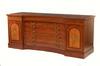 Appraisal: SIDEBOARD - Custom mahogany inlaid sideboard with burl edge banded