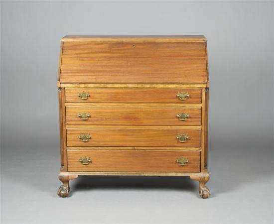 Appraisal: A Mahogany Governor Winthrop Style Desk Height inches