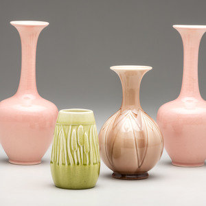 Appraisal: Rookwood Pottery American - Four Vases glazed earthenware impressed manufacturer's