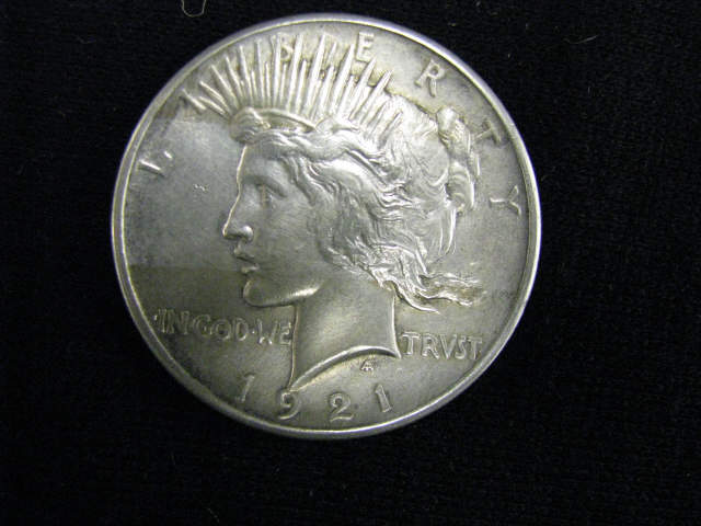 Appraisal: Peace Silver Dollar XF AU