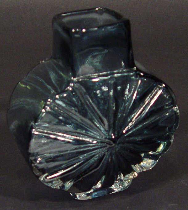 Appraisal: Whitefriars sunburst indigo glass vase cm high