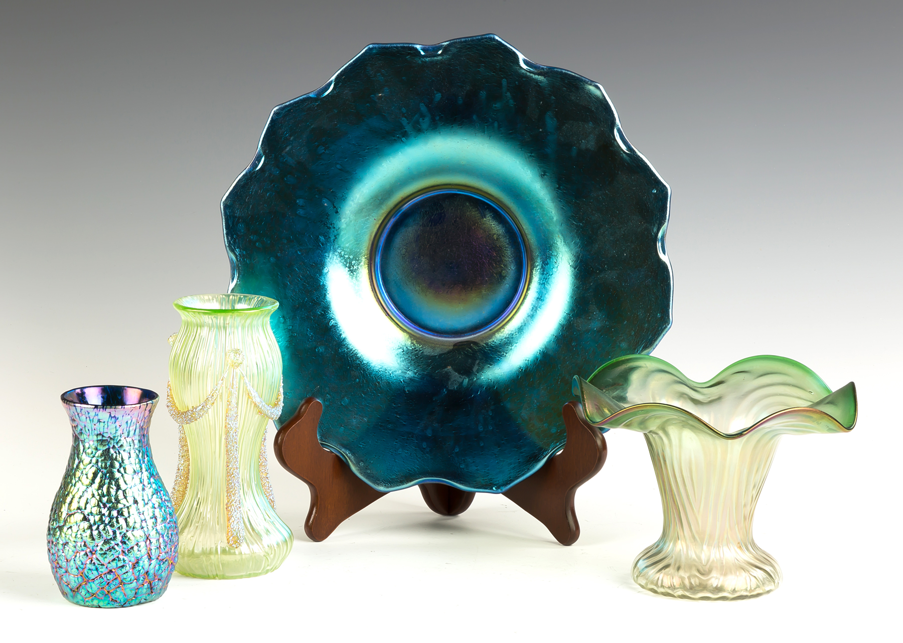 Appraisal: Group of Austrian and Czech Art Glass