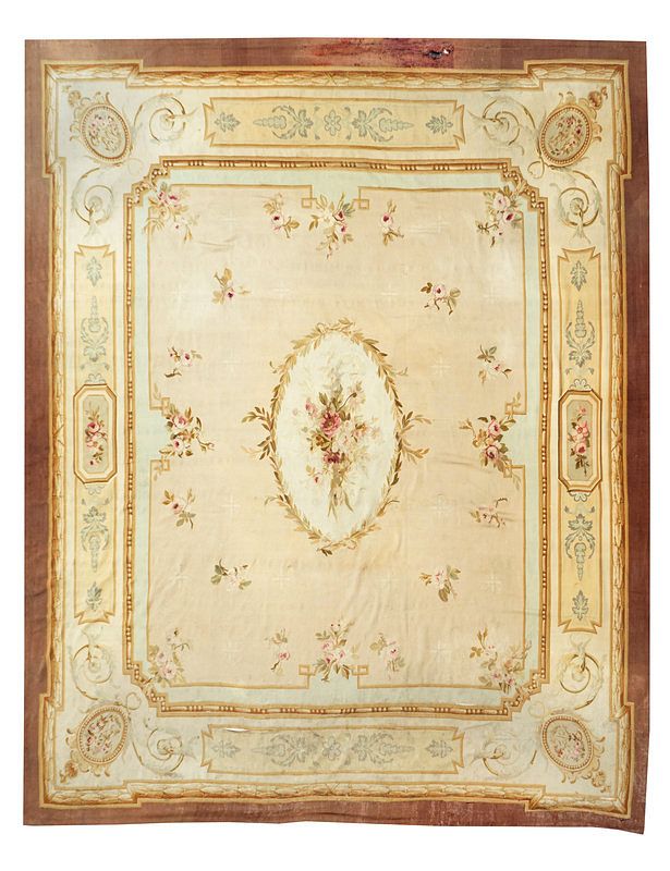 Appraisal: An Aubusson Tapestry Rug feet inches x feet An Aubusson