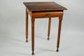 Appraisal: Country American One Drawer Stand American country pine and poplar