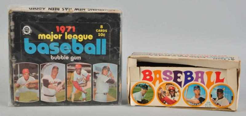 Appraisal: Lot of Major League Baseball Empty Wax Boxes Description Includes