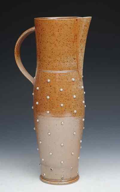 Appraisal: Alistair Young British th Century A tall stoneware salt glazed