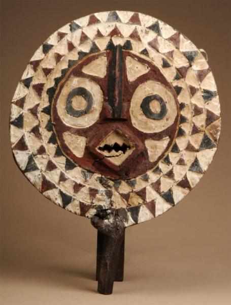 Appraisal: West African Round Bobo Mask Description From Burkina Faso Made