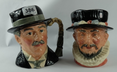 Appraisal: Royal Doulton Large Character jugs North American Indian D and