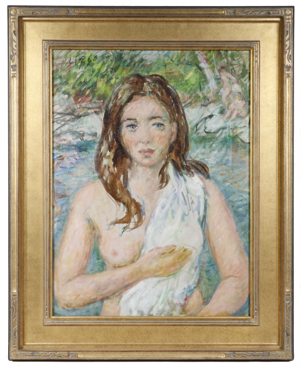 Appraisal: WALDO PEIRCE NY ME MA - Young Bathers oil on