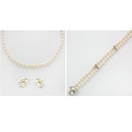 Appraisal: Group of Cultured Pearl Jewelry Estimate -