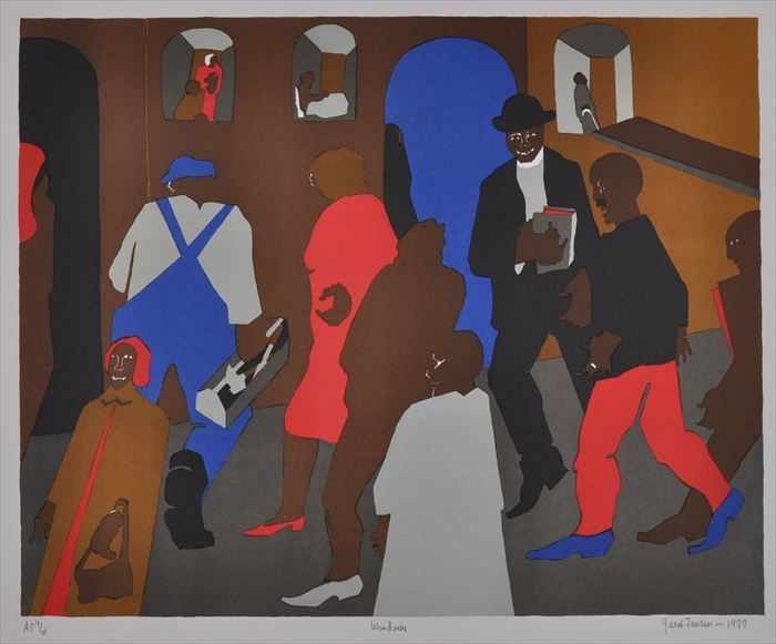 Appraisal: JACOB LAWRENCE - WINDOWS Offset lithograph in colors x in