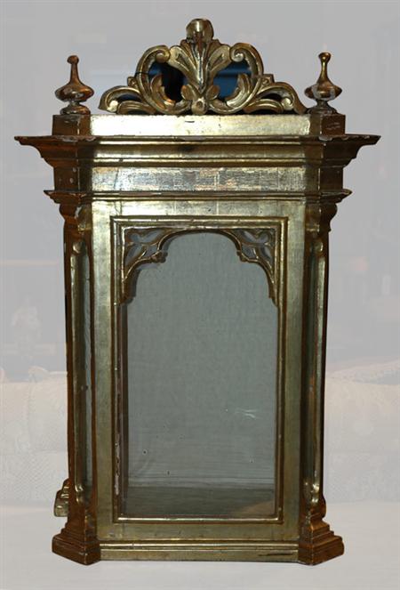 Appraisal: Continental Gilt-Wood Hanging Vitrine Estimate -