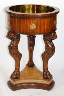 Appraisal: Maitland Smith mahogany champagne cooler Maitland Smith mahogany champagne cooler