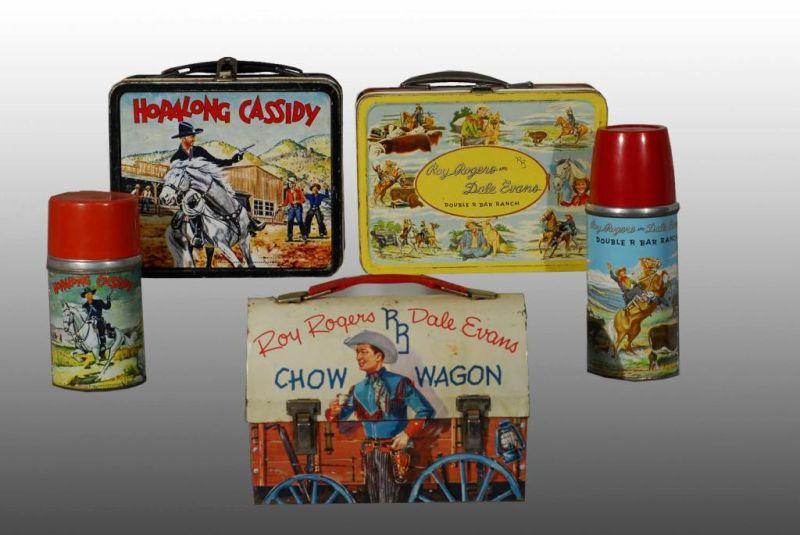 Appraisal: Lot of Western Icon Lunch Boxes Description s Includes one