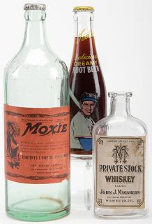 Appraisal: Three Miscellaneous Bottles Three Miscellaneous Bottles Including a one pint