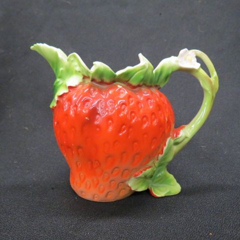 Appraisal: Royal Bayreuth Strawberry Figural Milk Pitcher excellent