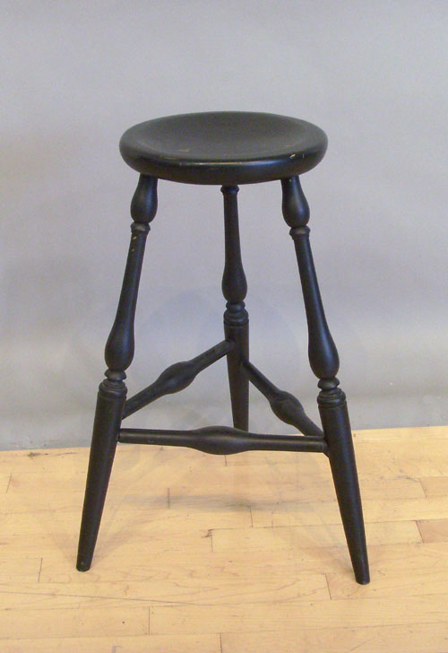 Appraisal: Contemporary windsor stool by J Fiant