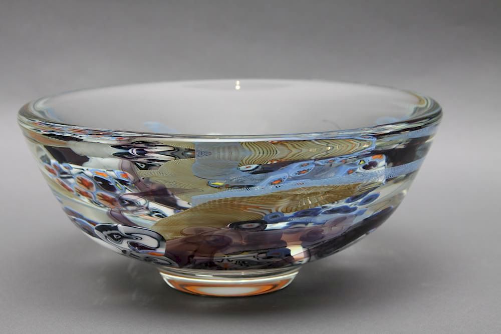 Appraisal: Richard Ritter Richard Ritter American b - Large Bowl Blown